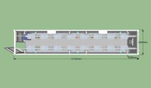 Greenhouse shipping container in Florida