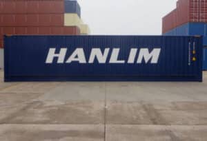 40ft shipping container opens from rear and side