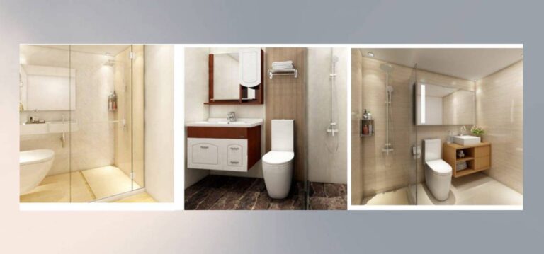 Modular bathrooms made from shipping containers