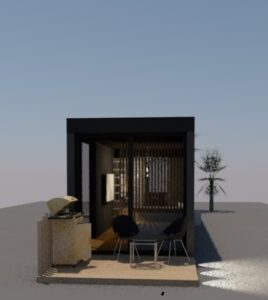 Permanent modern residential container home