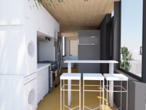 Permanent modern residential container home